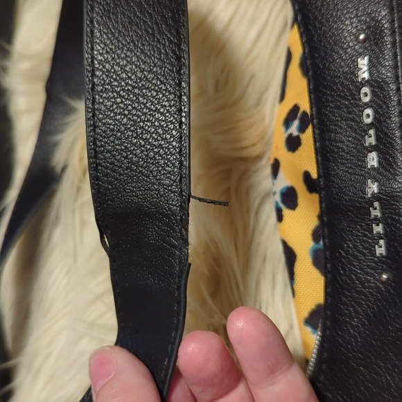 Lily Bloom shoulder bag purse yellow flower or animal print - Picture 6 of 8